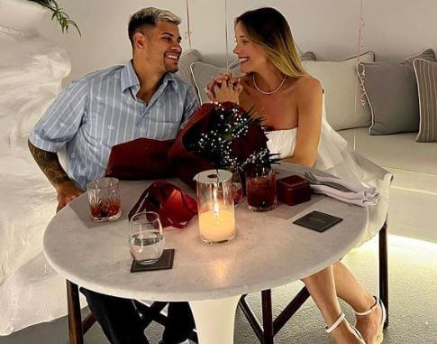 Marcia Moura son Bruno Guimaraes got engaged to his girlfriend Ana Lidia Martins in July 2022.